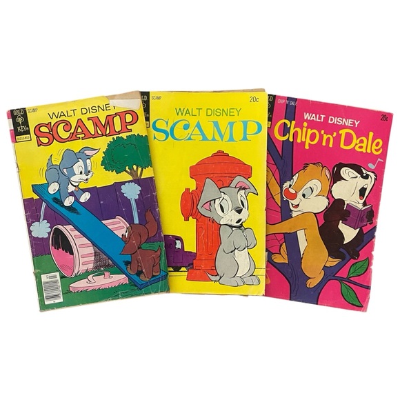 Disney Other - 3/$30 Trio of Vintage Disney Comic Books